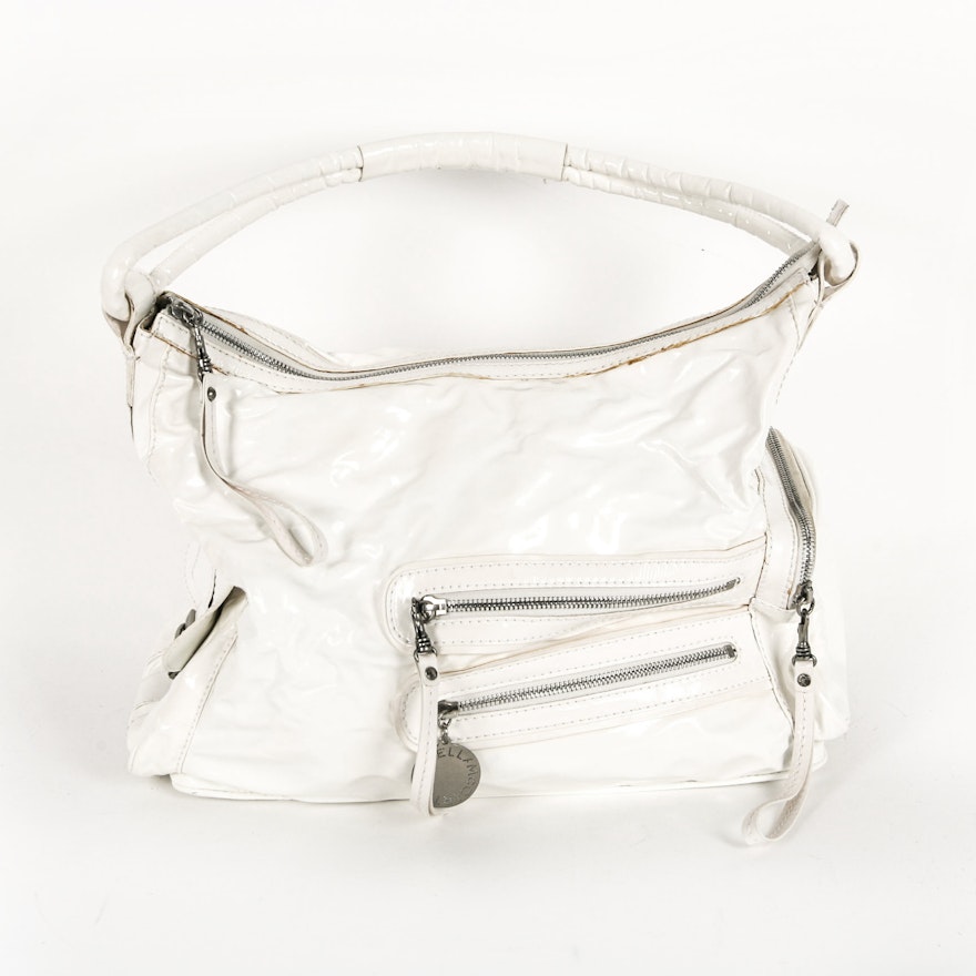 White Vegan Patent Leather Stella McCartney Purse