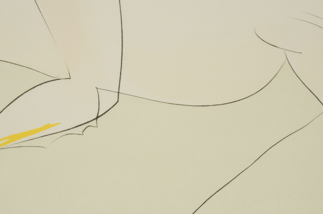 Salvador Dalí Original Limited Edition Engraving with Pochoir "Le Cavalier et la Cerf"