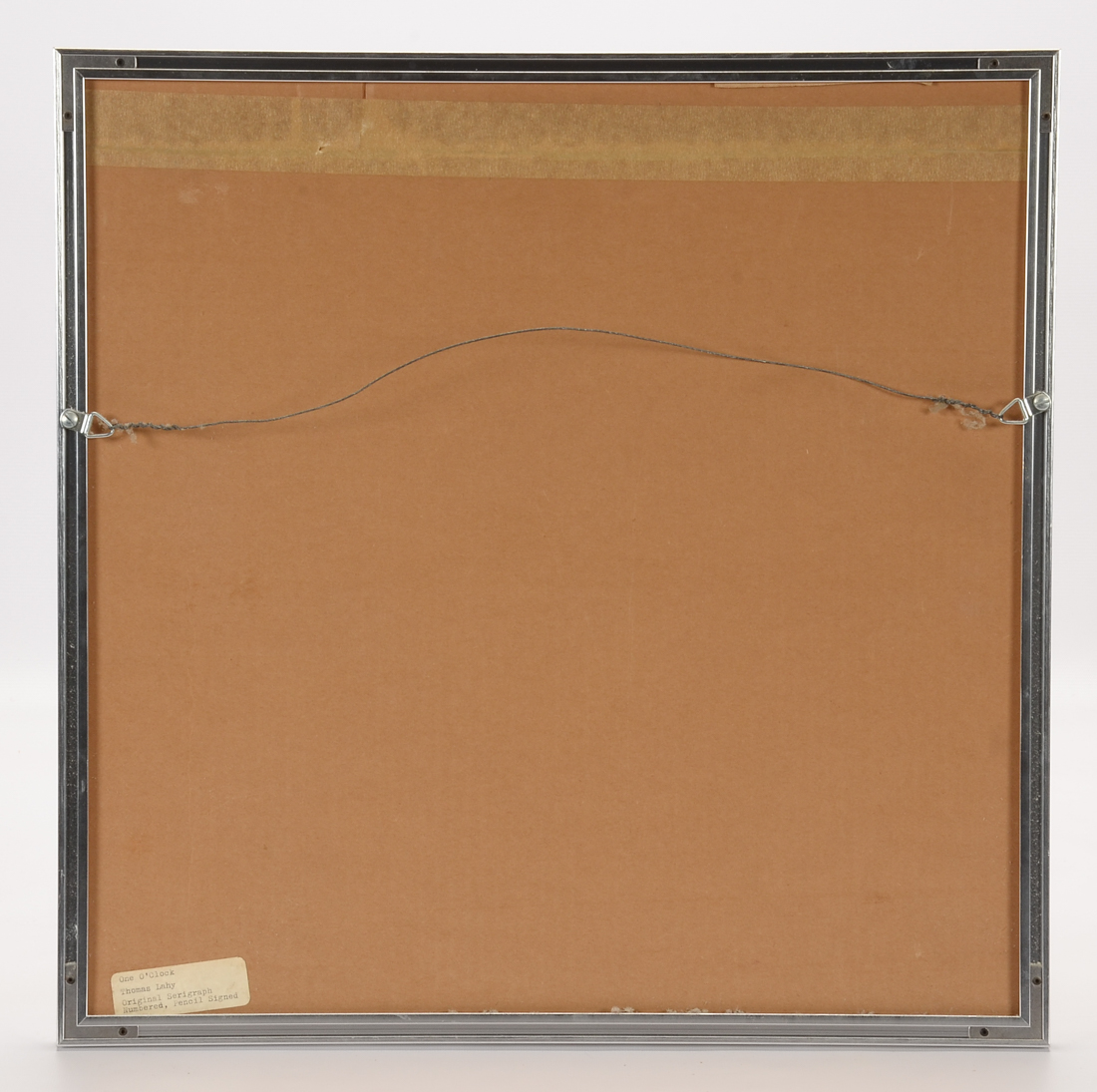 Thomas Lahy Signed 1970 Limited Edition Serigraph "One O'Clock"