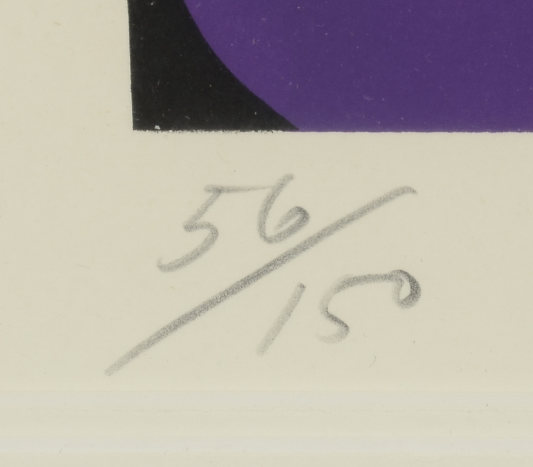 William Scharf Signed Limited Edition Serigraph "Banana Dog"