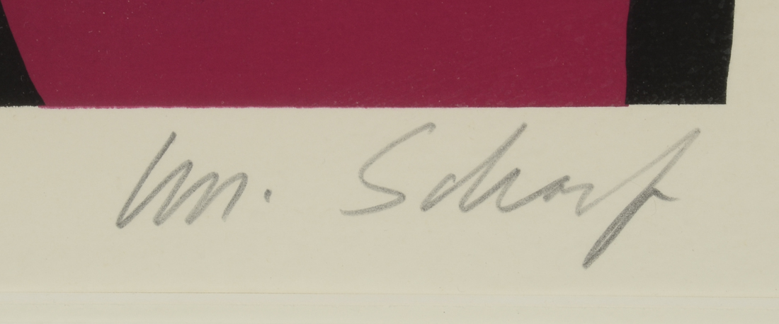 William Scharf Signed Limited Edition Serigraph "Banana Dog"