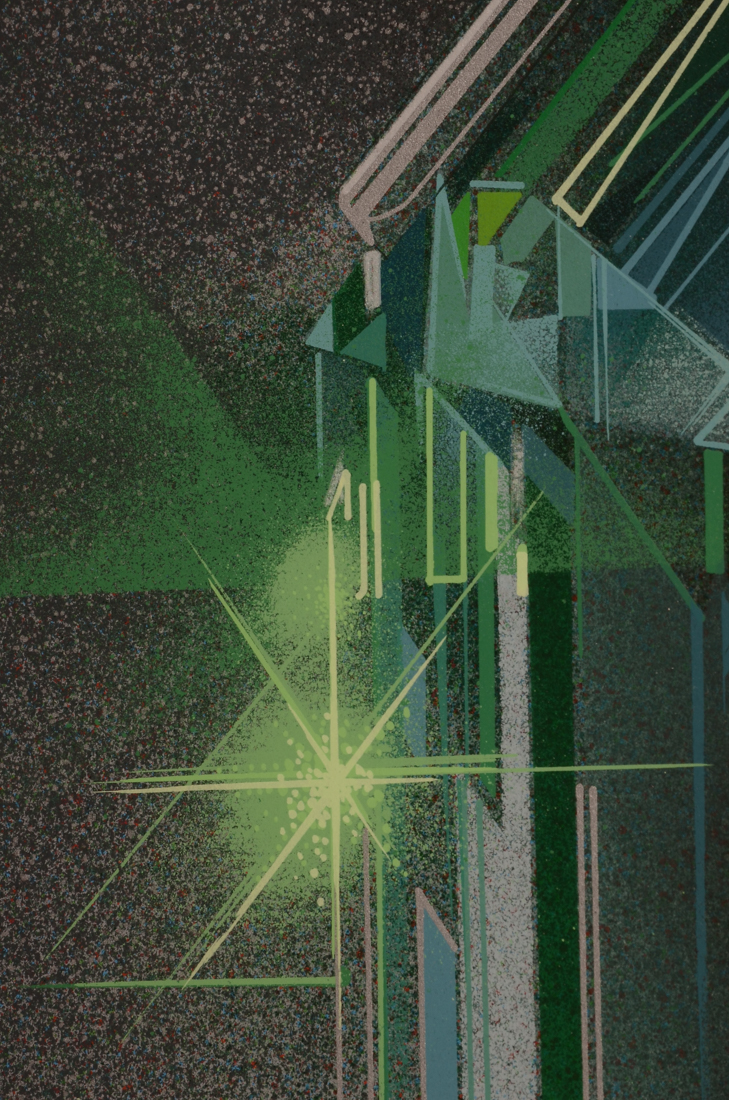 Robert Peak Signed Limited Edition Serigraph "Emerald Night"