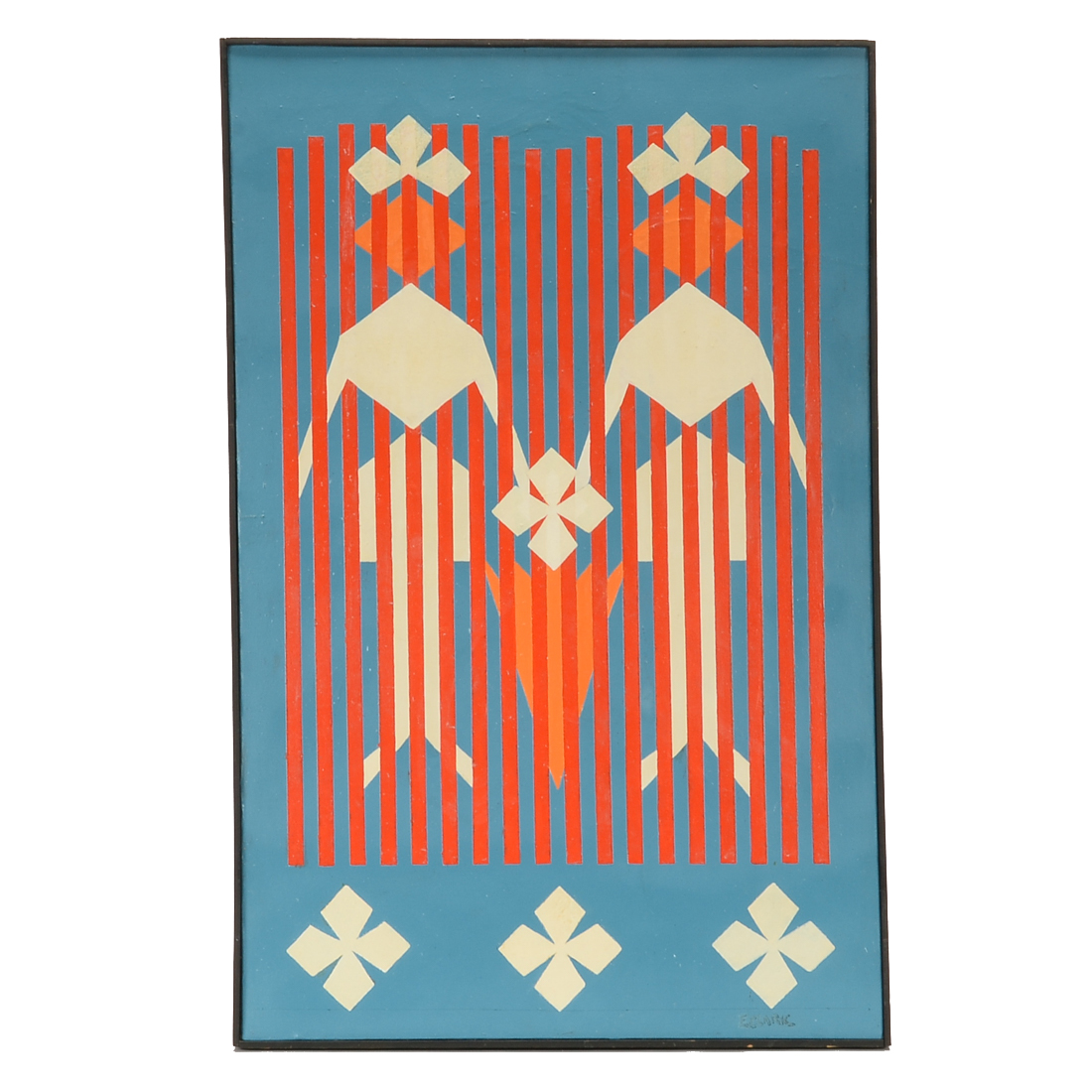 Evelyn Clark Original Oil & Acrylic on Canvas "The Rain Falls Mainly on the Plain"