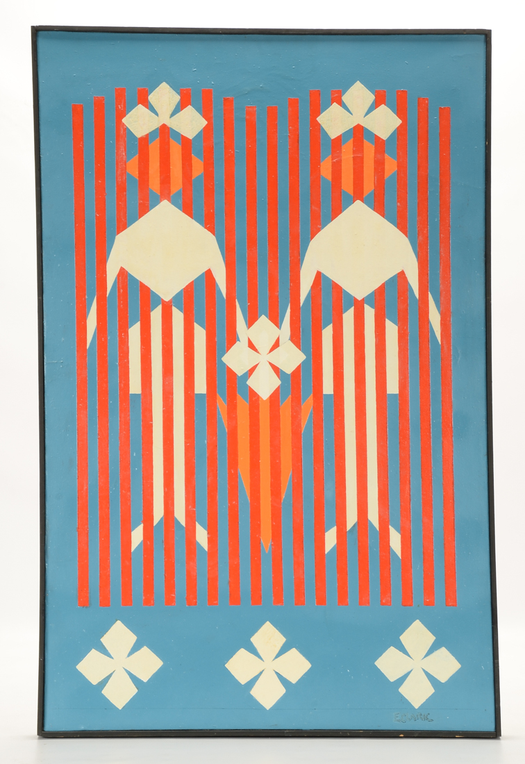 Evelyn Clark Original Oil & Acrylic on Canvas "The Rain Falls Mainly on the Plain"