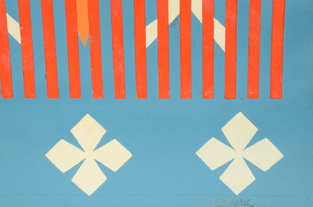 Evelyn Clark Original Oil & Acrylic on Canvas "The Rain Falls Mainly on the Plain"