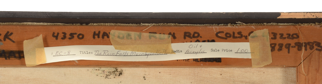 Evelyn Clark Original Oil & Acrylic on Canvas "The Rain Falls Mainly on the Plain"