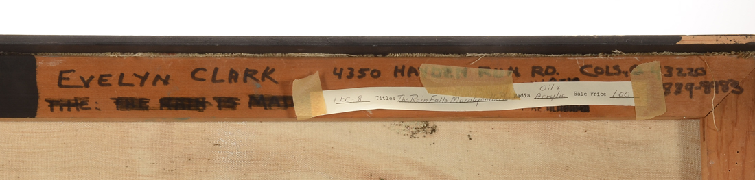 Evelyn Clark Original Oil & Acrylic on Canvas "The Rain Falls Mainly on the Plain"