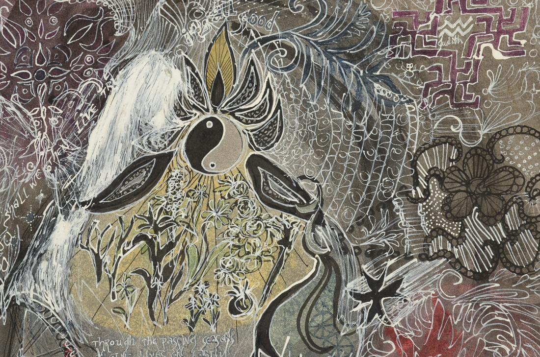 Original Mixed Media Illustration by Judith "If It's All Good"