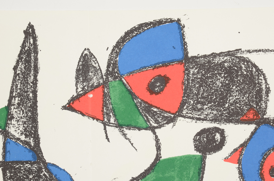 Joan Miró Hand-Pulled Lithograph from "LITHOGRAPHS II"