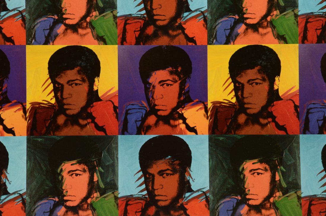 Offset Lithograph Poster of Andy Warhol's "Muhammad Ali"