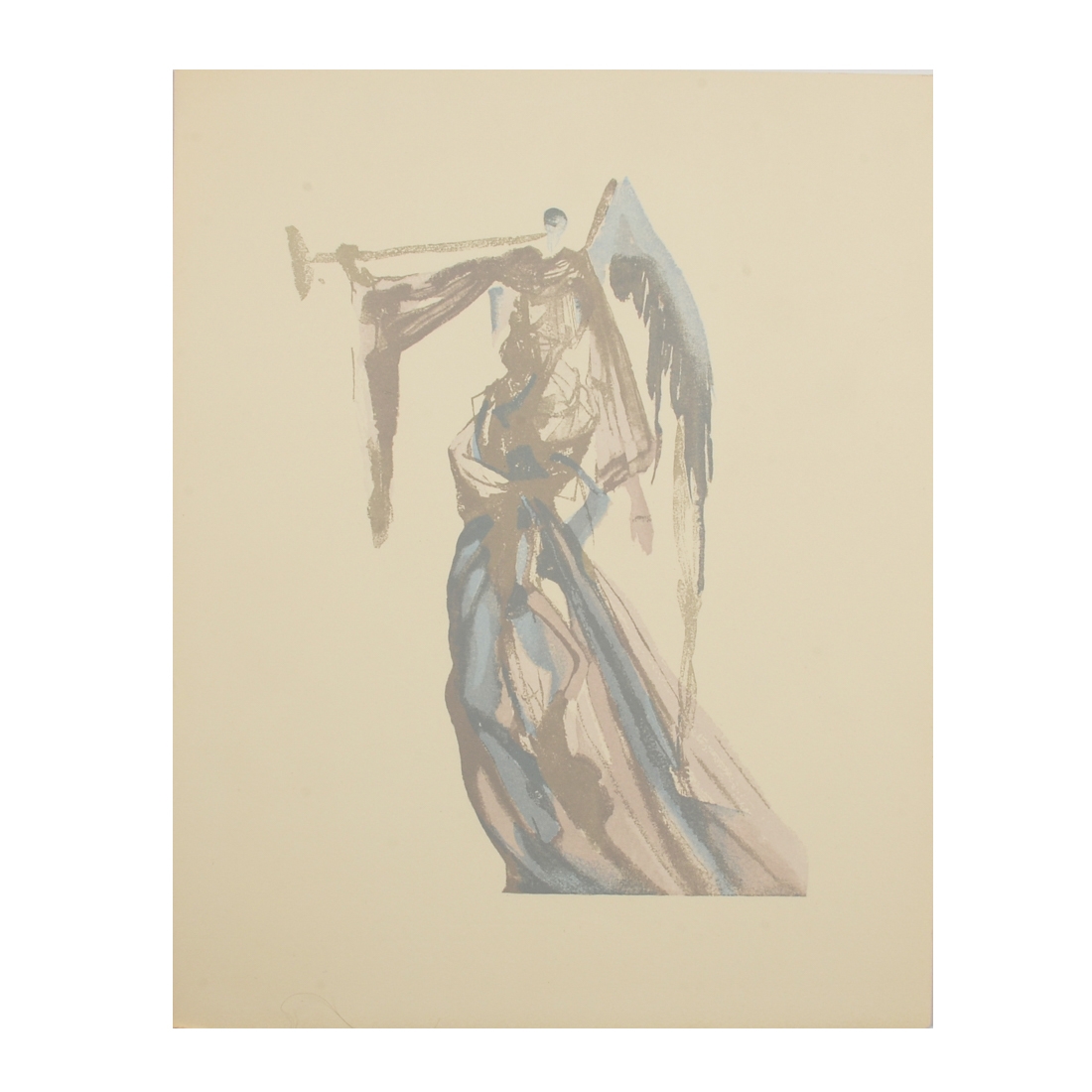 Salvador Dalí Wood Engraving "Heaven Canto 10, L'ange Du Soleil"