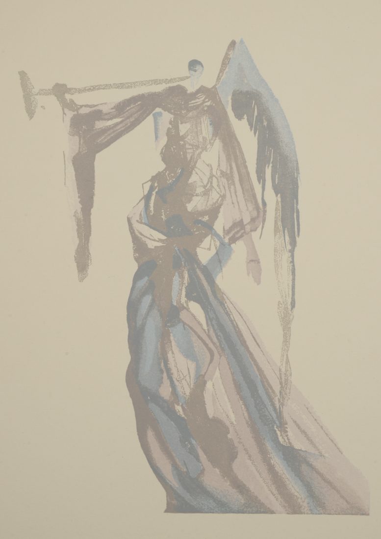 Salvador Dalí Wood Engraving "Heaven Canto 10, L'ange Du Soleil"