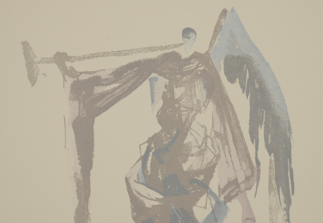 Salvador Dalí Wood Engraving "Heaven Canto 10, L'ange Du Soleil"