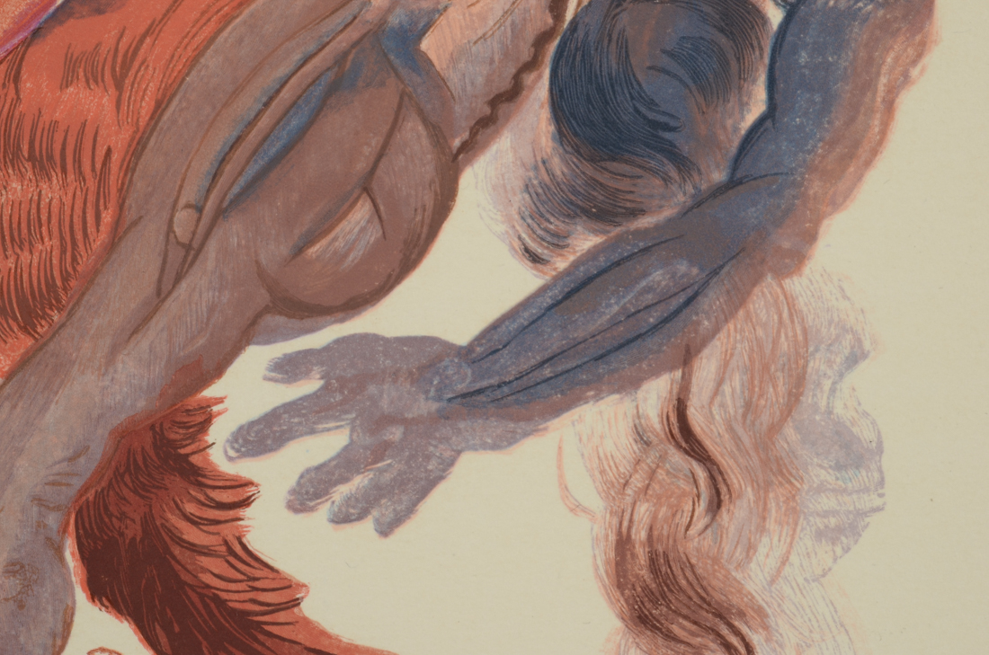 Salvador Dalí Wood Engraving Purgatory Canto 18 "La Quatrieme Corniche"