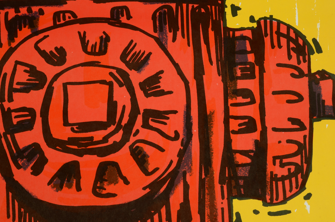 Original 1970s Color Lithograph Poster Designed by Reese James "Peace on You"