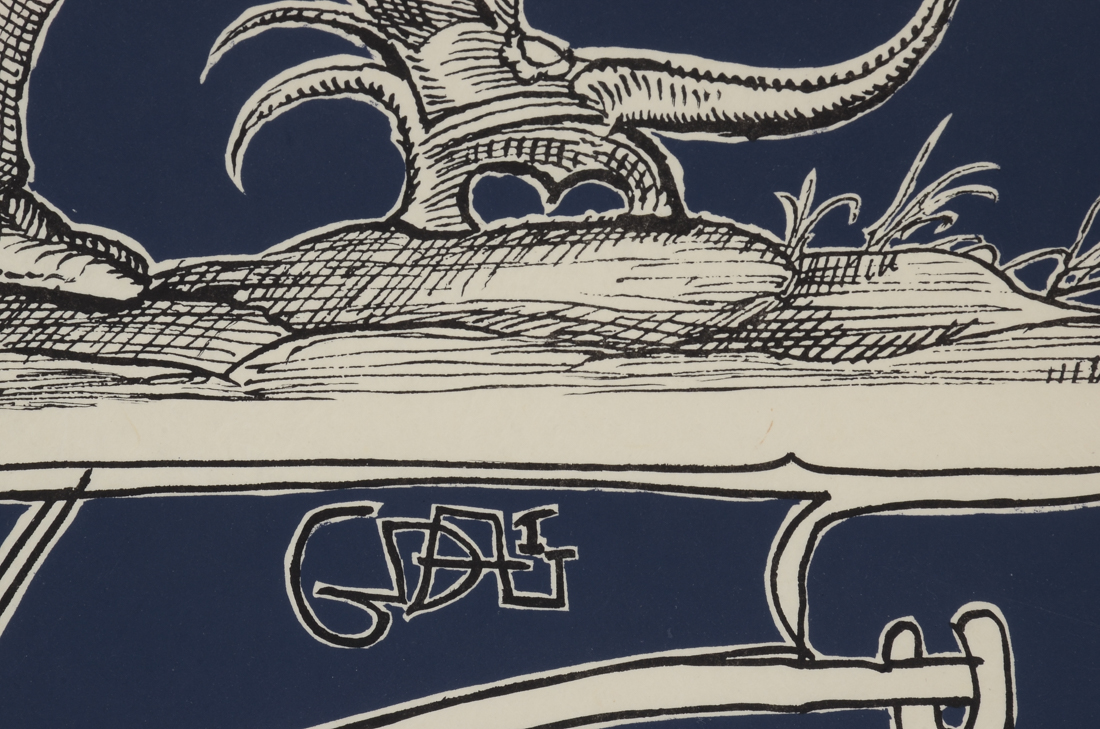 Salvador Dalí Original Hand-Pulled Lithograph from "Les Songes Drolatiques de Pantagruel"