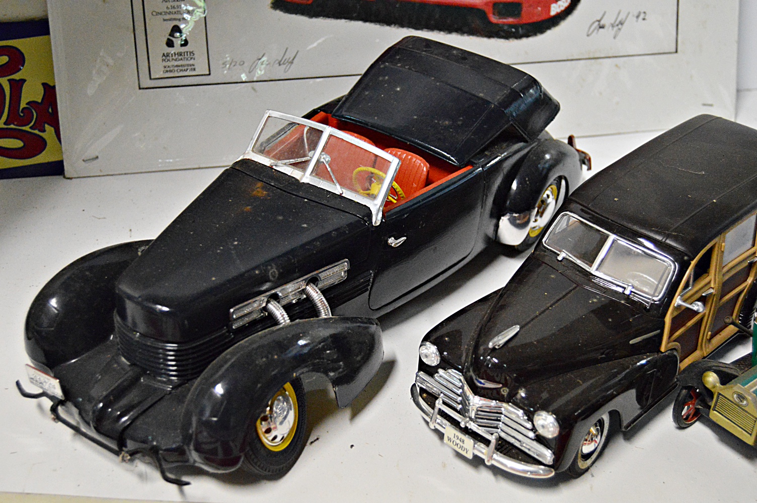 Vintage Car Collectibles and Signage