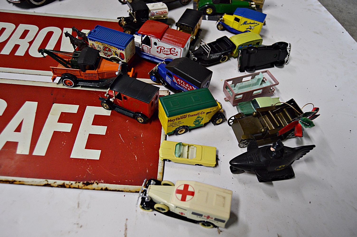 Vintage Car Collectibles and Signage