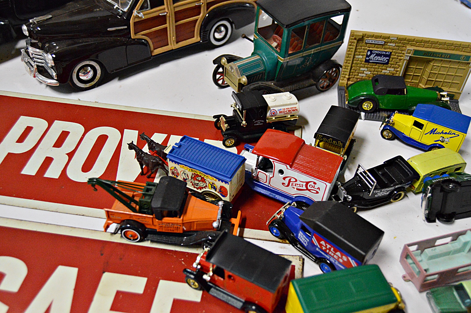 Vintage Car Collectibles and Signage