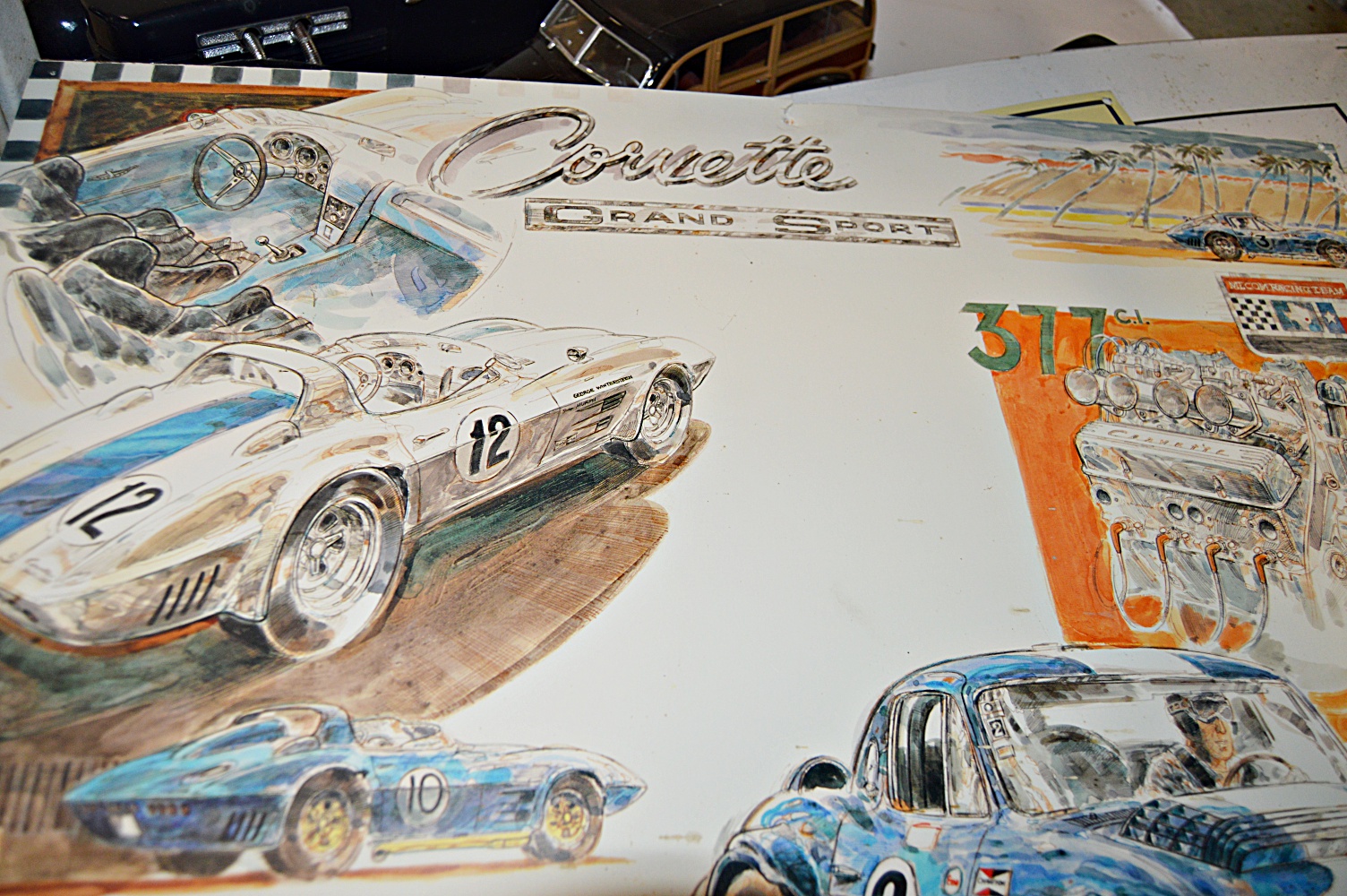 Vintage Car Collectibles and Signage