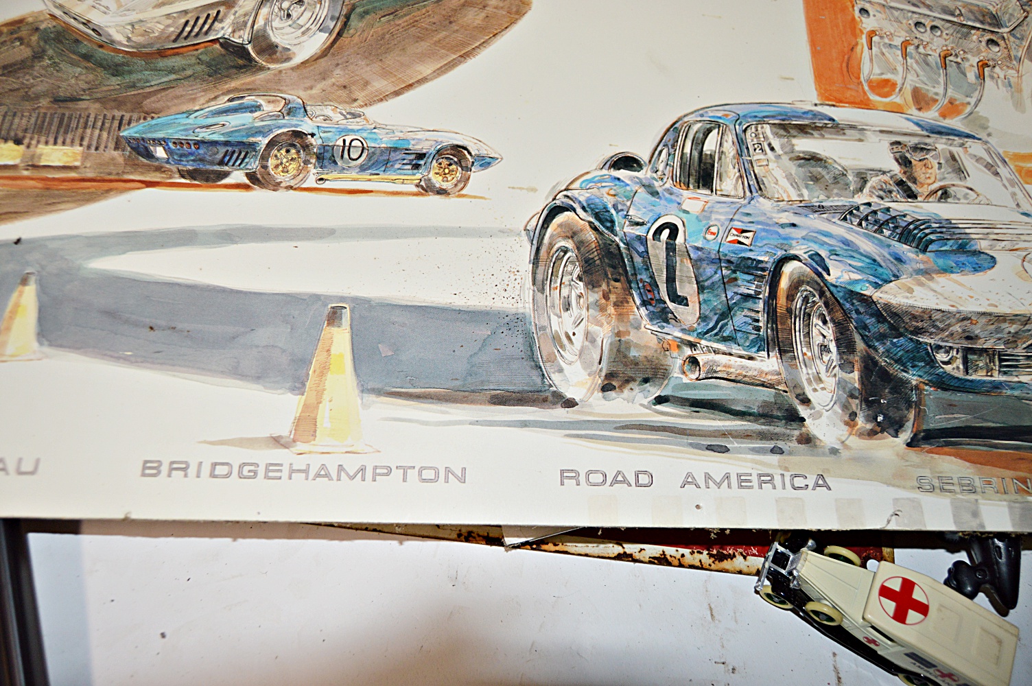 Vintage Car Collectibles and Signage