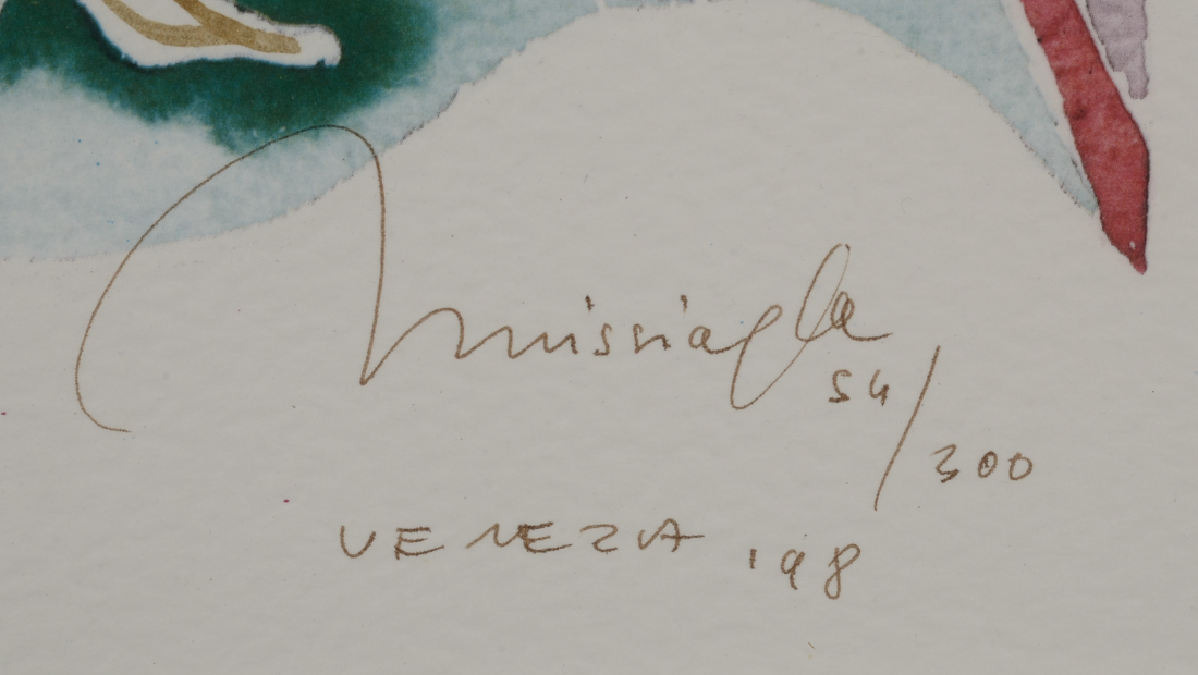 Missiaela Signed Limited Edition Embellished Offset Lithograph "Venezia"