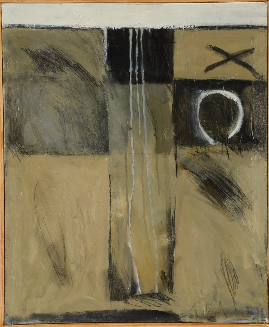 Andrew Eckerle Original Abstract Oil and Charcoal on Canvas