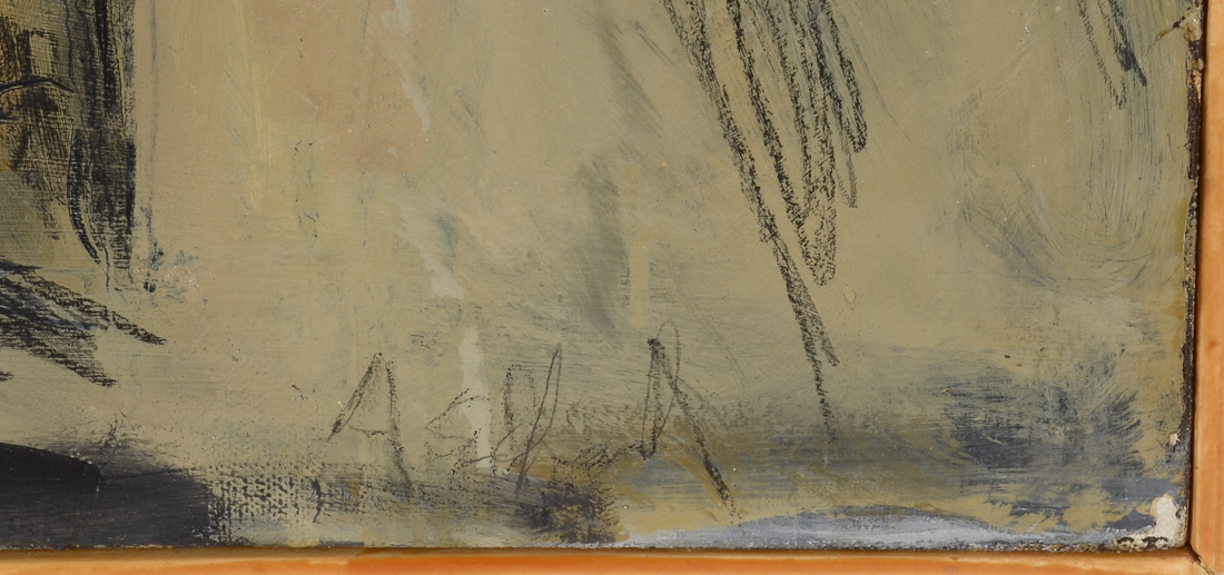 Andrew Eckerle Original Abstract Oil and Charcoal on Canvas