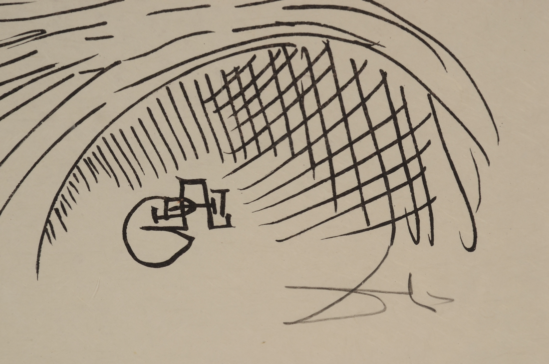 Salvador Dalí Original Hand-Pulled Lithograph from "Les Songes Drolatiques de Pantagruel"