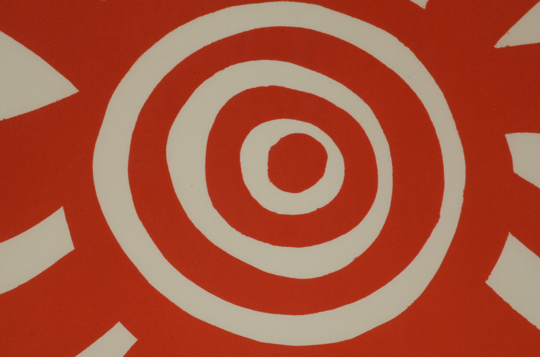 Alexander Calder 1974 Color Lithograph "Sunburst"