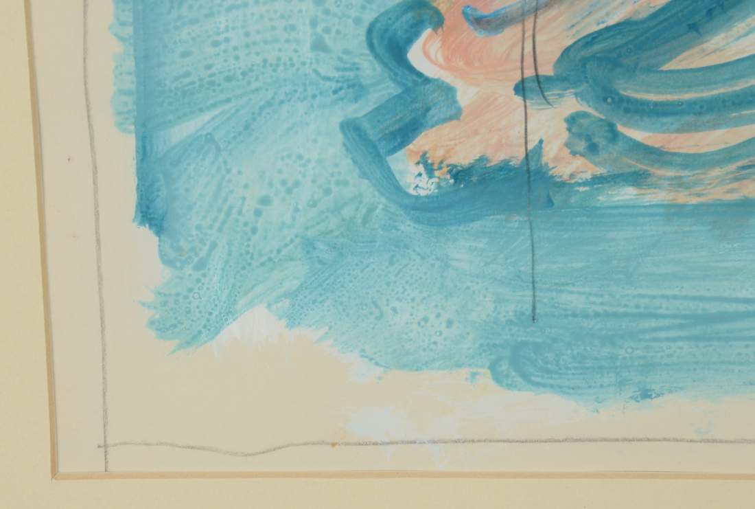 Jack Meanwell Original 1992 Mixed Media Oil Painting on Paper