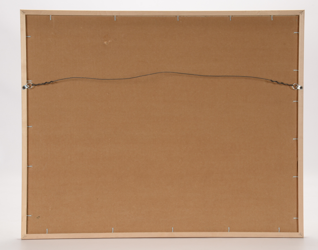 Jack Meanwell Original 1992 Mixed Media Oil Painting on Paper