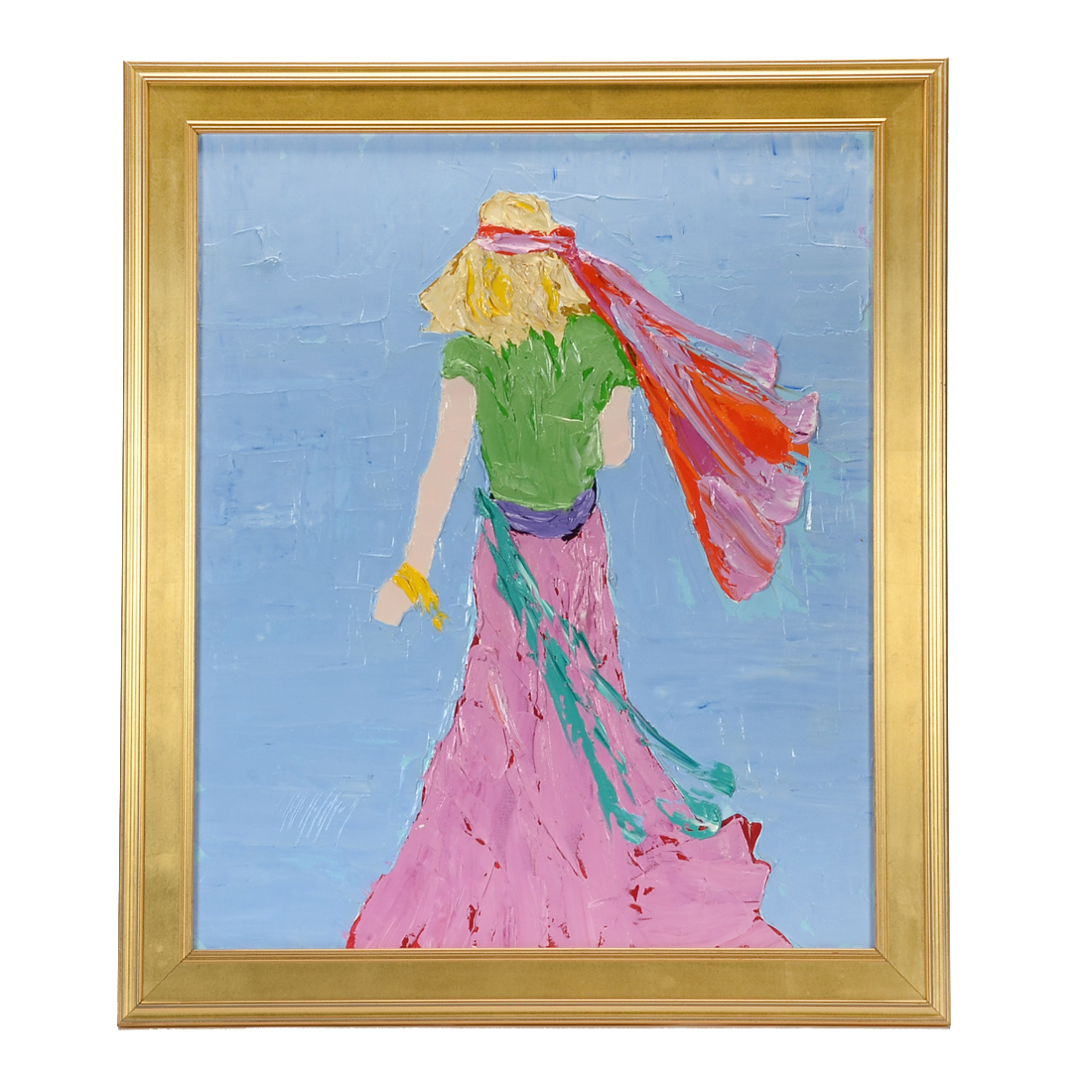 Gayle Gillette Hummel Original Acrylic Gypsy Painting on Canvas