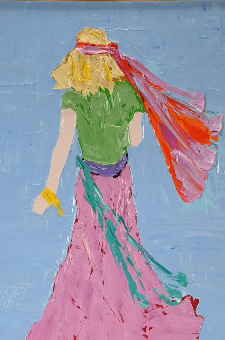 Gayle Gillette Hummel Original Acrylic Gypsy Painting on Canvas