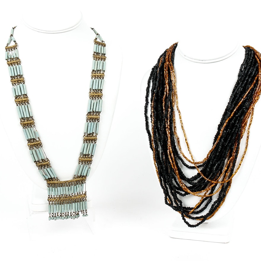 Pair of Vintage Beaded Necklaces