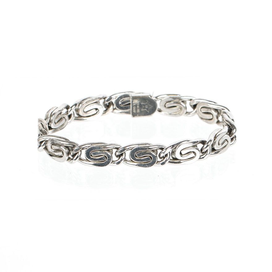 Sterling Silver N.S. Snap Bracelet