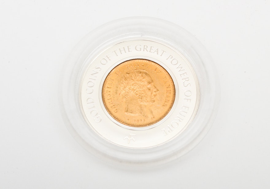 1876 Denmark 20 Kroner Gold Coin