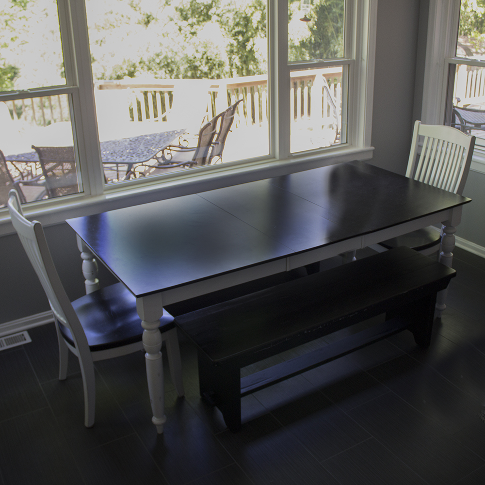 Canadel Farmhouse Style Dining Table with Benches and Chairs