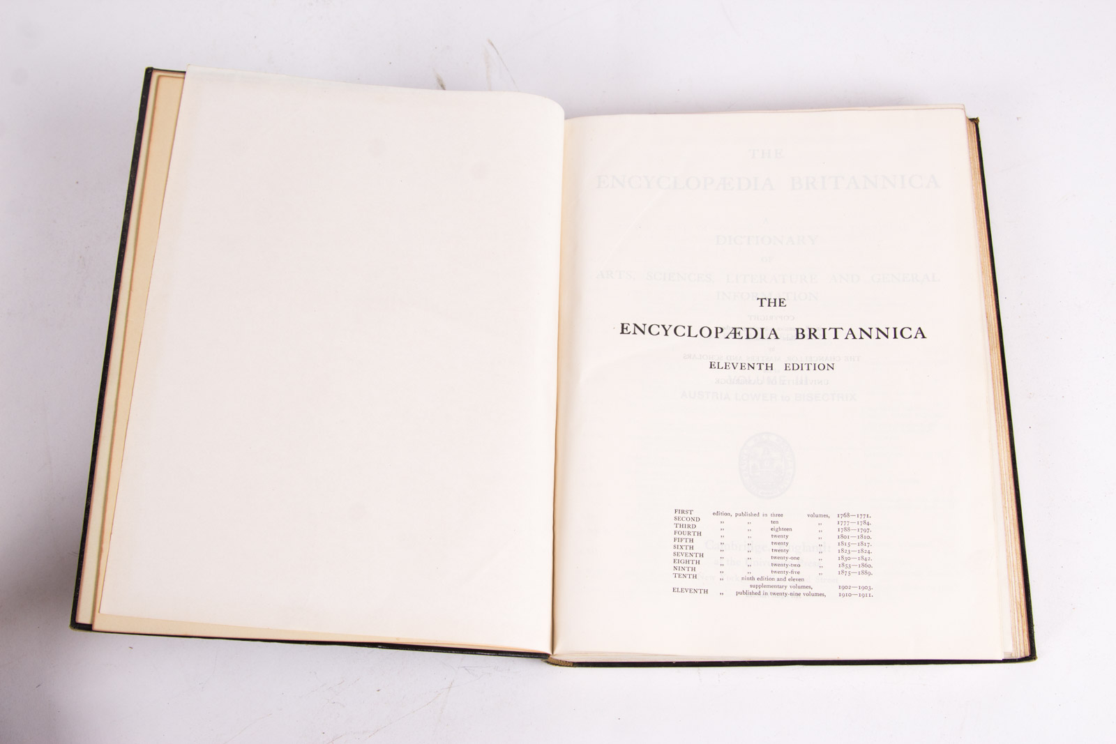 Complete 1910 "Encyclopedia Britannica" 11th Edition Set