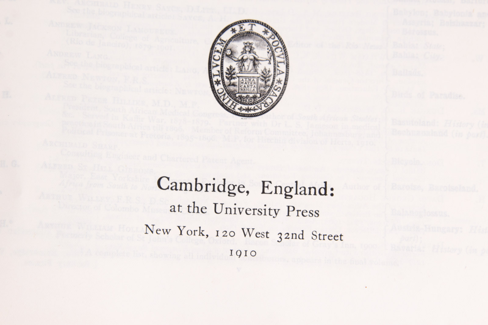 Complete 1910 "Encyclopedia Britannica" 11th Edition Set