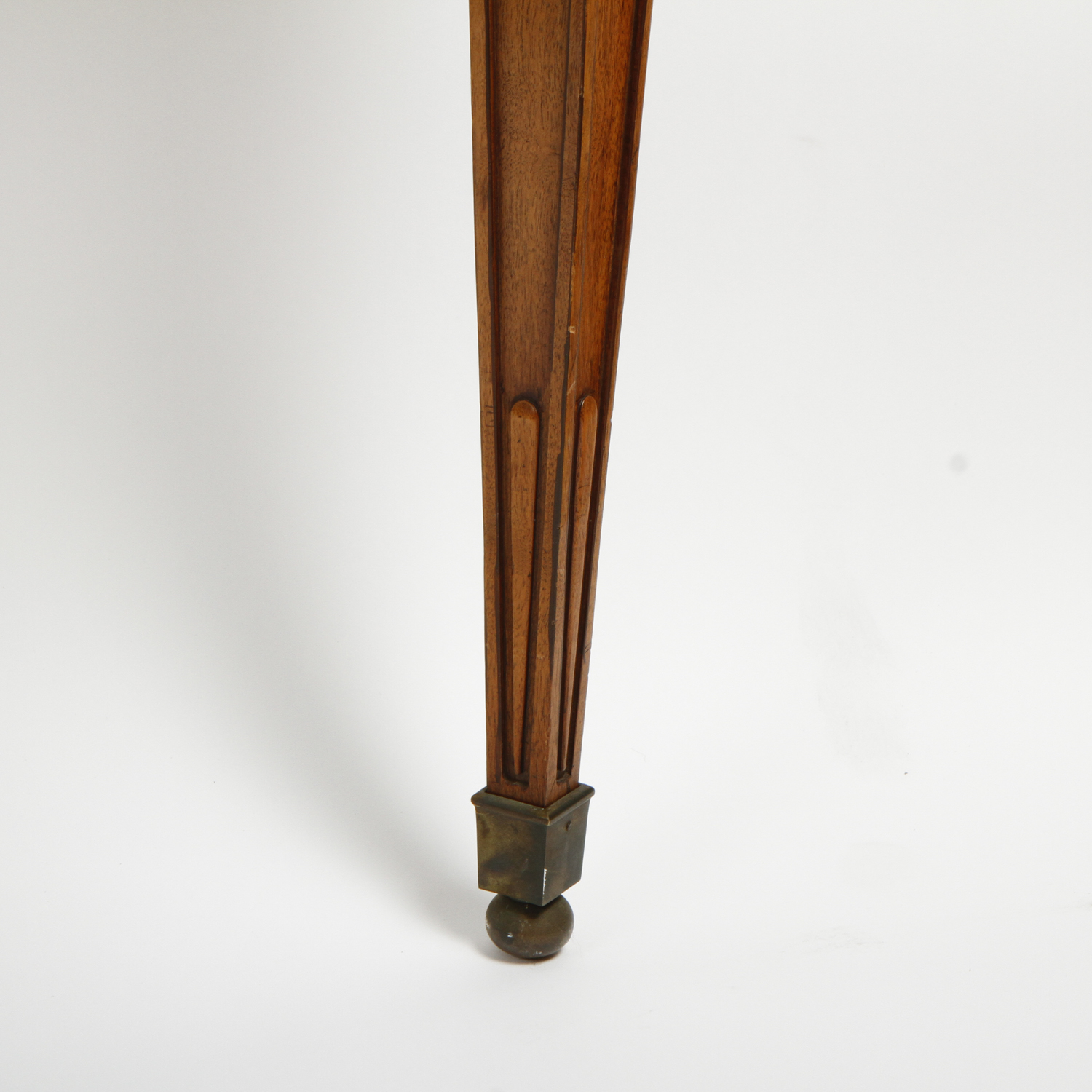 Leather Top Game Table