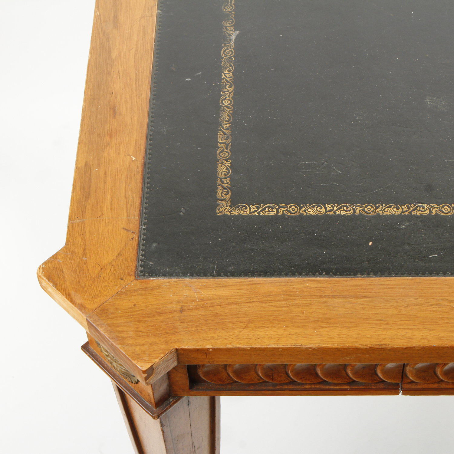 Leather Top Game Table