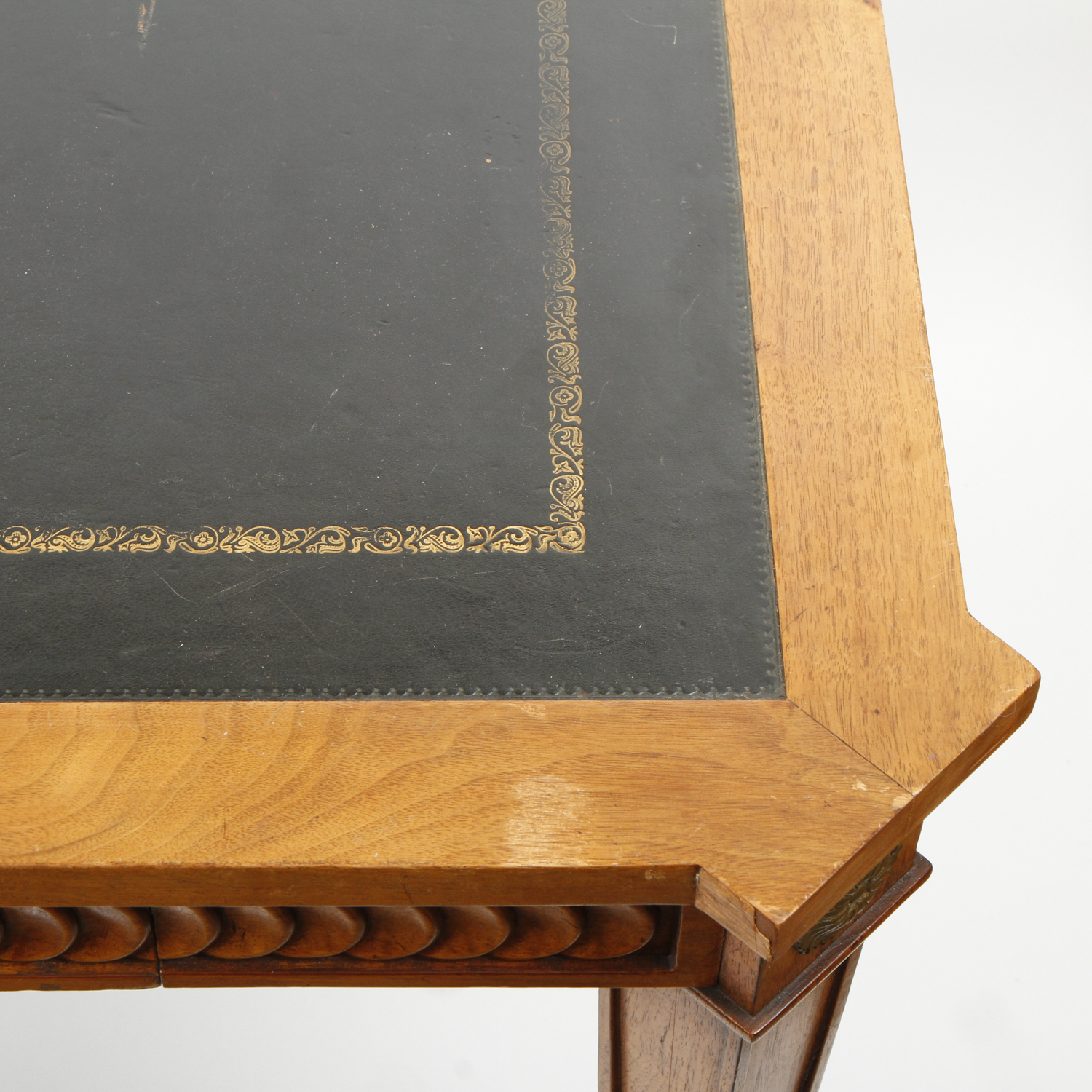 Leather Top Game Table