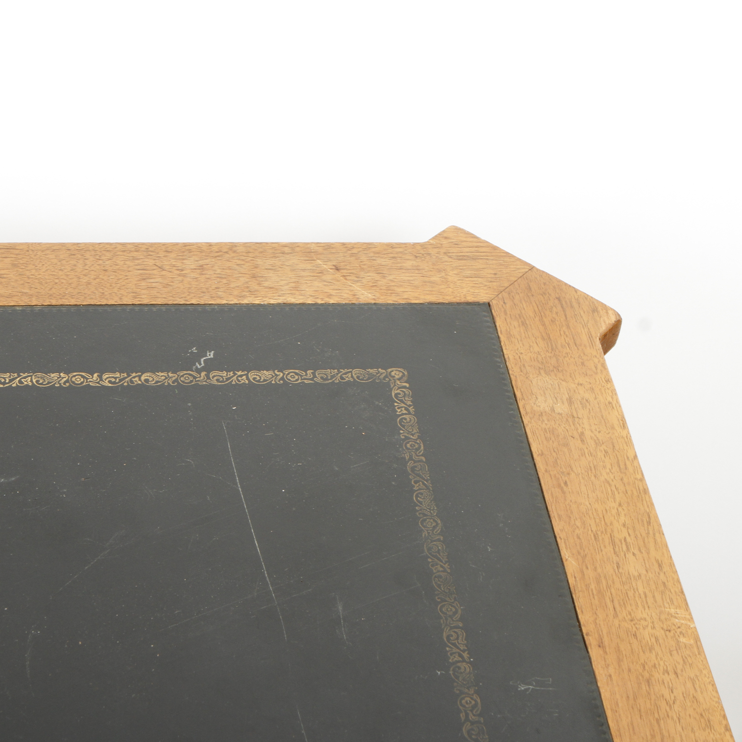 Leather Top Game Table