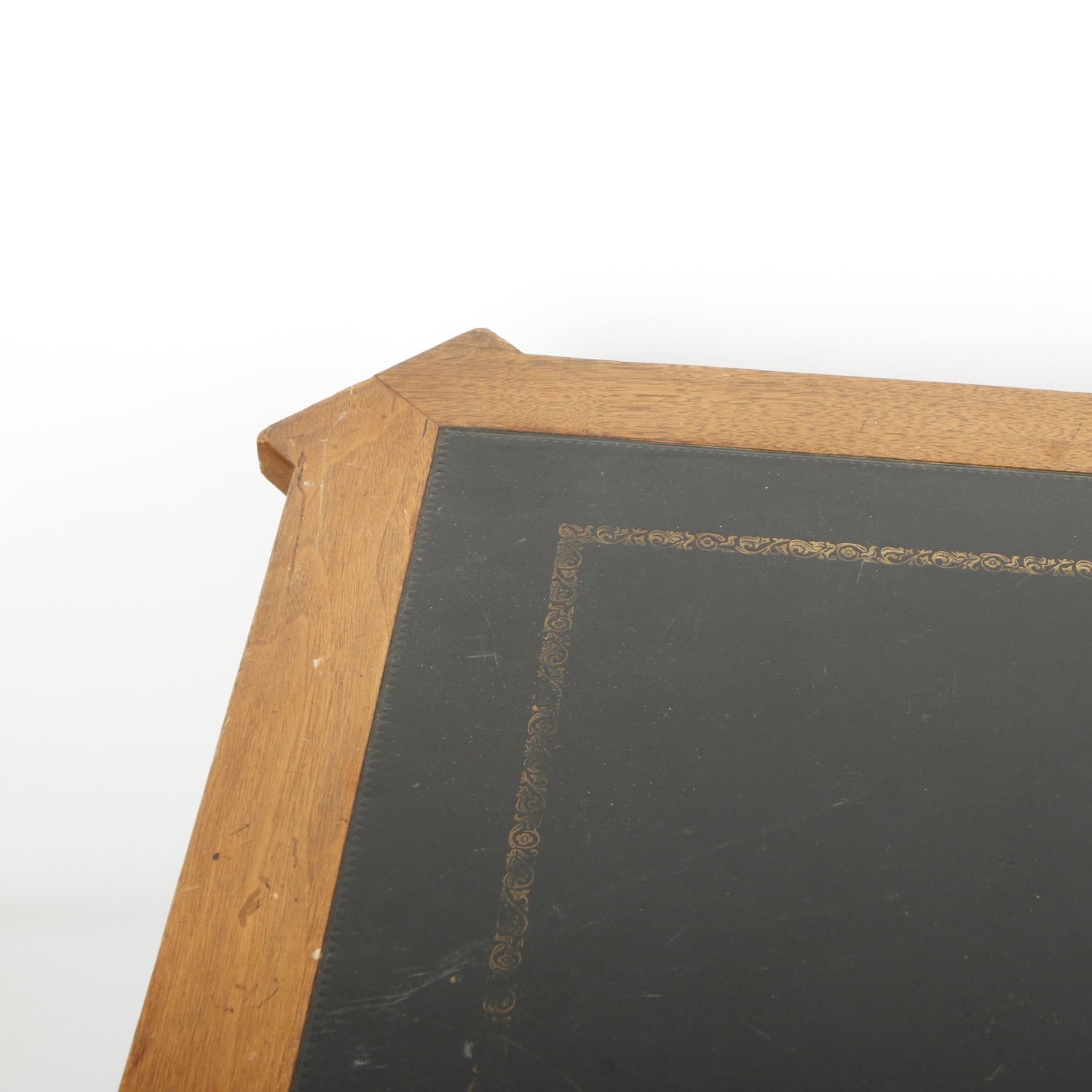 Leather Top Game Table