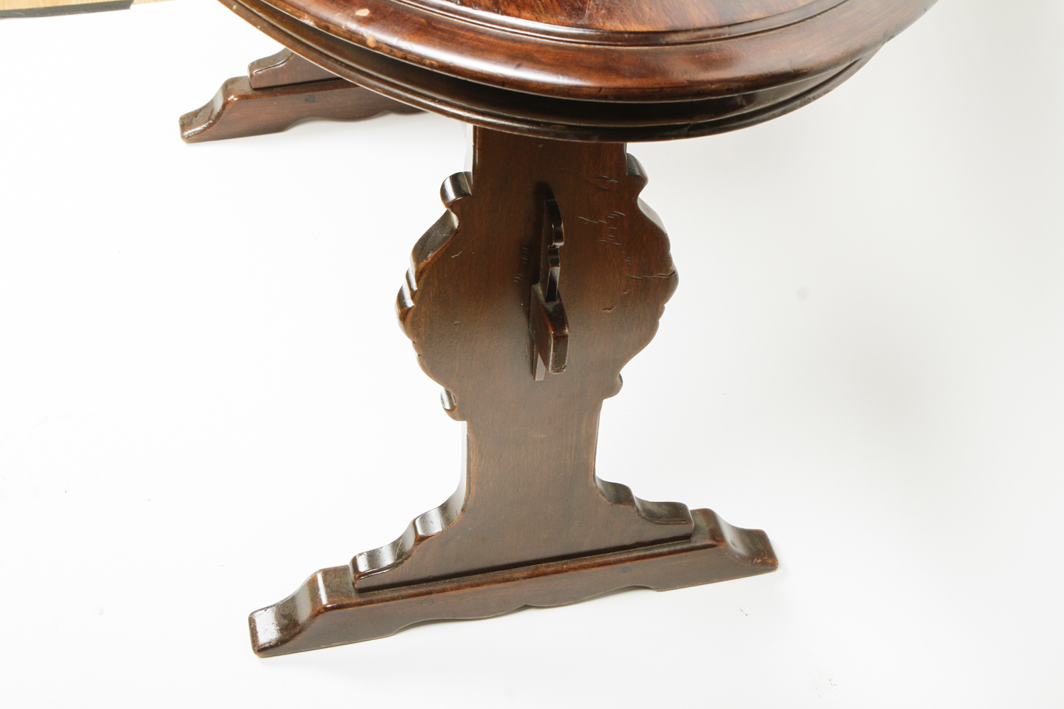 Antique Oval Trestle Table