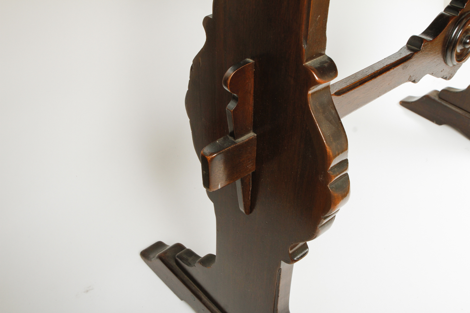 Antique Oval Trestle Table