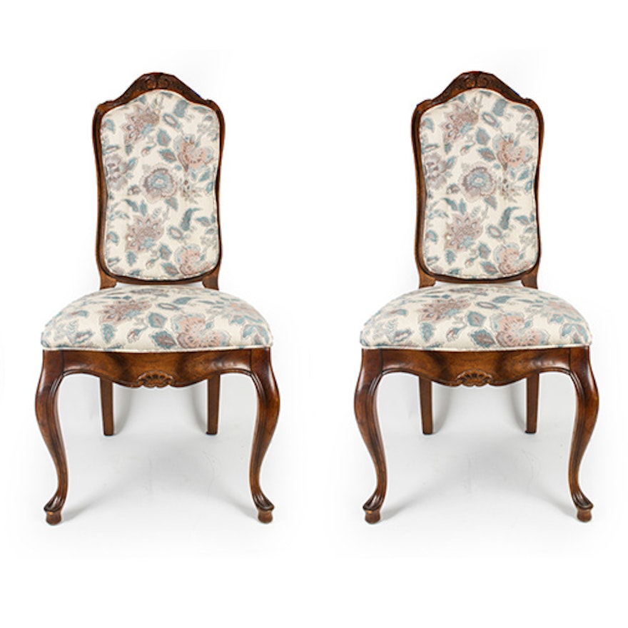 Vintage Provincial Louis XV Style Side Chairs