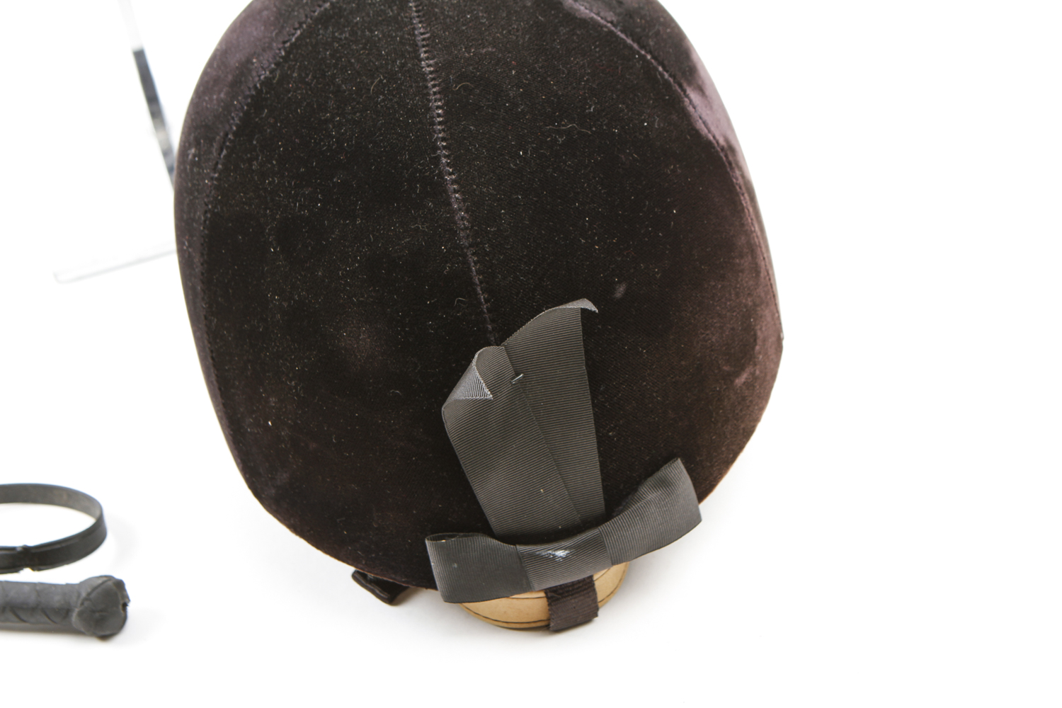 Lexington Velvet Riding Cap and Black Leather Crop