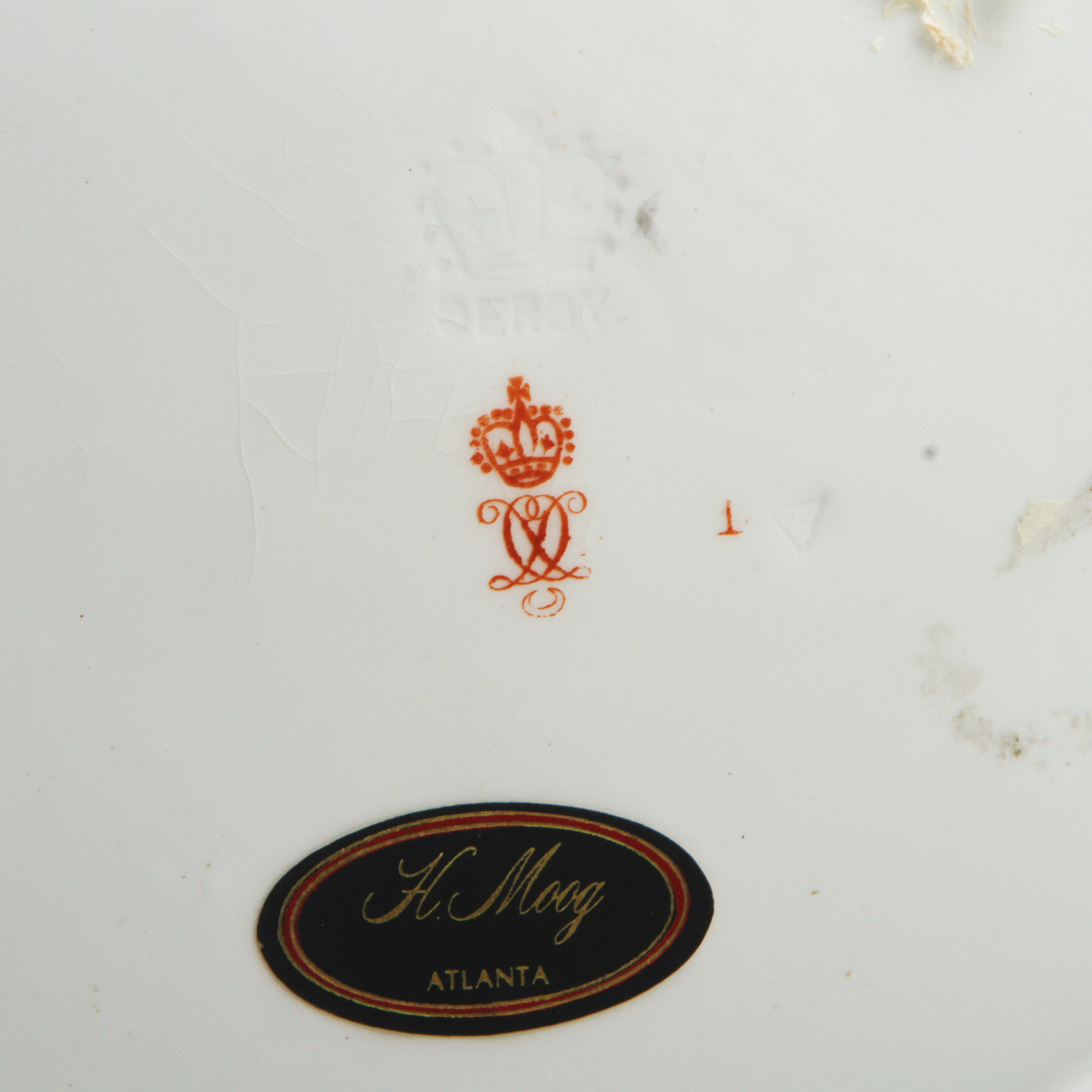 Antique Derby Imari Dinner Plates